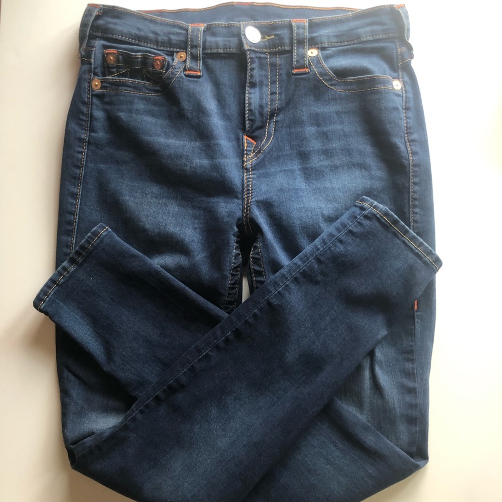 True Religion High Rise Skinny Jeans, Size 30.